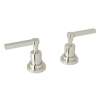 Avanti A2211LMPN Set of Hot and Cold 1/2-in Sidevalves with Metal Lever Handles in Polished Nickel