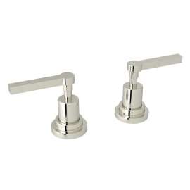 Avanti A2211LMPN Set of Hot and Cold 1/2-in Sidevalves with Metal Lever Handles in Polished Nickel
