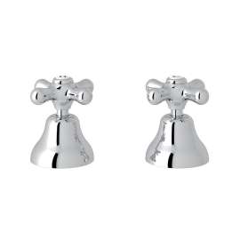 Verona Deck Mount Set of Hot and Cold 1/2-inch Sidevalves - In Multiple Colors