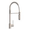 Side Lever Handle Pro Pull-Down Kitchen Faucet In Satin Nickel