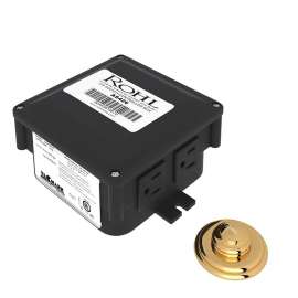 Decorative Luxury Air Activated Switch Button with Control Box for Waste Disposal in Italian Brass