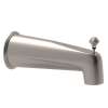 Wall Mount Tub Spout with Integrated Diverter in Satin Nickel