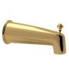 Wall Mount Tub Spout with Integrated Diverter in Italian Brass