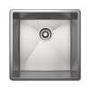Forze RSS1515SB Single Bowl Bar/Food Prep/Kitchen Sink in Brushed Stainless Steel