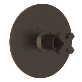 Avanti A4214XMTCB Thermostatic Trim Plate with Cross Handle and without Volume Control in Tuscan Brass
