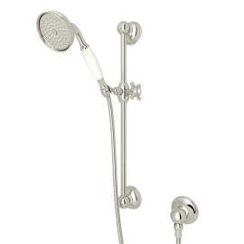 1300EPN Single-Function Anti-Cal Handshower/Hose/Bar/Outlet Set in Polished Nickel