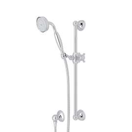 Wall Mounted Handshower/Hose/Bar/Outlet Set - In Multiple Colors