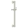 24-in Decorative Grab Bar with Lever Handle Slider in Polished Nickel