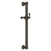 24-in Decorative Grab Bar with Lever Handle Slider in Tuscan Brass