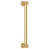 18-in Decorative Grab Bar in Italian Brass
