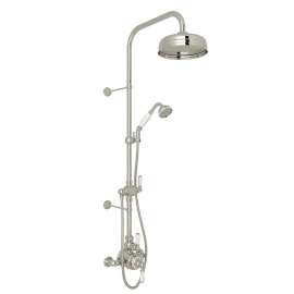 Thermostatic Shower Package with Metal Lever in Polished Nickel