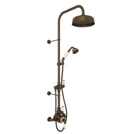 Thermostatic Shower Package with Metal Lever in English Bronze