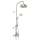 Perrin and Rowe Edwardian U.KIT1NX-PN Thermostatic Shower Package with Cross Handle in Polished Nickel