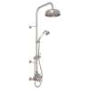 Thermostatic Shower Package with Cross Handle in Satin Nickel