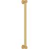 24-in Decorative Grab Bar in Italian Brass