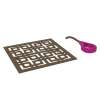 Weave Decorative Drain Cover in English Bronze