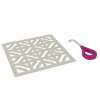 Petal Decorative Drain Cover in Polished Nickel