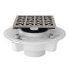 PVC 2-in x 3-in Drain Kit with 3146 Petal Decorative Cover in Satin Nickel