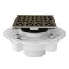 PVC 2-in x 3-in Drain Kit with 3146 Petal Decorative Cover in English Bronze