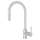 Pull-Down Side Lever Kitchen Faucet With Metal Lever Handle In Polished Chrome