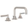 U-Spout Widespread Lavatory Faucet with Metal Lever and 6-11/16