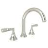 C-Spout Widespread Lavatory Faucet with 8-1/2