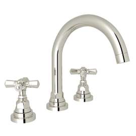 C-Spout Widespread Lavatory Faucet with 8-1/2