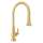 Italian Kitchen Patrizia A3420LMIB-2 Pull-Down Kitchen Faucet With Metal Lever Handle In Italian Brass