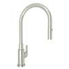 Pull-Down Kitchen Faucet With Metal Lever Handle In Polished Nickel