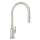 Pull-Down Kitchen Faucet With Metal Lever Handle In Polished Nickel