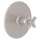 San Giovanni A4923XMSTN Thermostatic Trim Plate with Cross Handle and without Volume Control in Satin Nickel