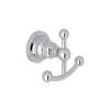 Italian San Giovanni A1481LIAPC Double Robe Hook in Polished Chrome