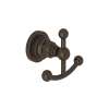Italian San Giovanni A1481LITCB Double Robe Hook in Tuscan Brass