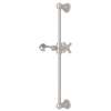 Slide Bar with Cross Handle in Satin Nickel