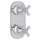 San Giovanni A4564XMAPC Trim for 1/2-in Thermostatic/Diverter Control Rough Valve with Cross Handle in Polished Chrome