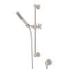 Single-Function Handshower Set with Cross Handle in Satin Nickel