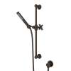 Single-Function Handshower Set with Cross Handle in Tuscan Brass
