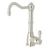 Column Spout Hot Water Dispenser Faucet With Metal Lever Handle In Polished Nickel