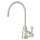 Traditional C-Spout Hot Water Faucet With Metal Lever Handle In Polished Nickel