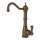 Edwardian Column Spout Hot Water Faucet With Traditional Metal Lever Handle In English Bronze