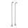 Floor Pillar Legs or Supply Unions - Set of 2 in Satin Nickel
