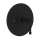 Thermostatic Trim Plate with Industrial Metal Levers and without Volume Control in Matte Black