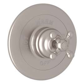 Arcana AC110X-STN Pressure Balance Trim with Cross Handle and without Diverter in Satin Nickel