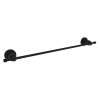 Italian Campo A1484IWMB 18-in Single Towel Bar in Matte Black