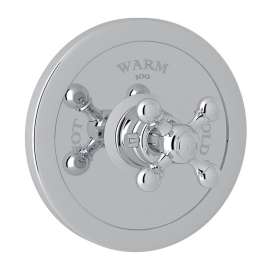 AC720X-TO-M Arcana Thermostatic Trim Plate with Cross Handle and without Volume Control
