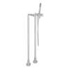 Avanti AKIT2202NXMAPC Exposed Floor Mount Tub Filler with Cross Handle Handshower and Floor Pillar Legs or Supply Unions in Polished Chrome