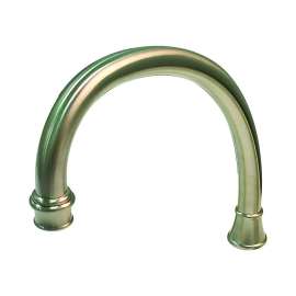 Broken Neck Spout For Bridge Kitchen Faucet In Satin Nickel