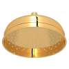 1037/8ULB 9-in Rain Showerhead, Unlacquered Brass