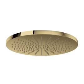 1079/8ULB 12-in Rain Showerhead, Unlacquered Brass