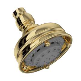 1085/8ULB 4-in 3-Function Showerhead, Unlacquered Brass